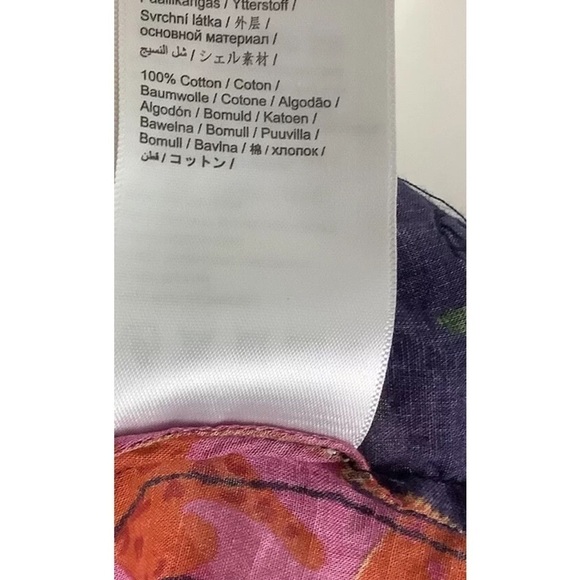 Farm Rio Sz S Patchwork Bananas Peasant Top Multicolor 100% Cotton Pullover - Picture 8 of 8